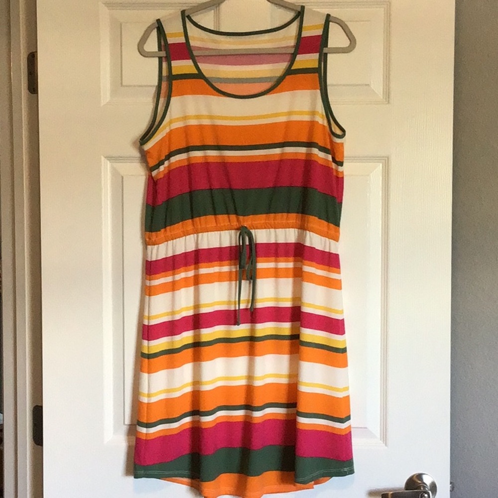Sleeveless Striped Dress